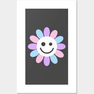 Bigender Happy Flower Posters and Art